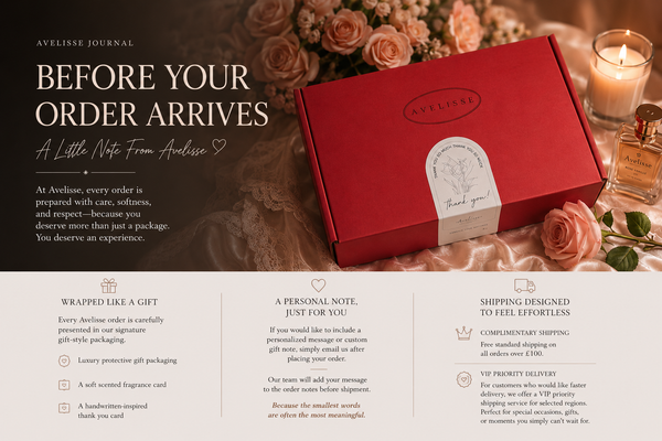 Before Your Order Arrives: A Little Note From Avelisse